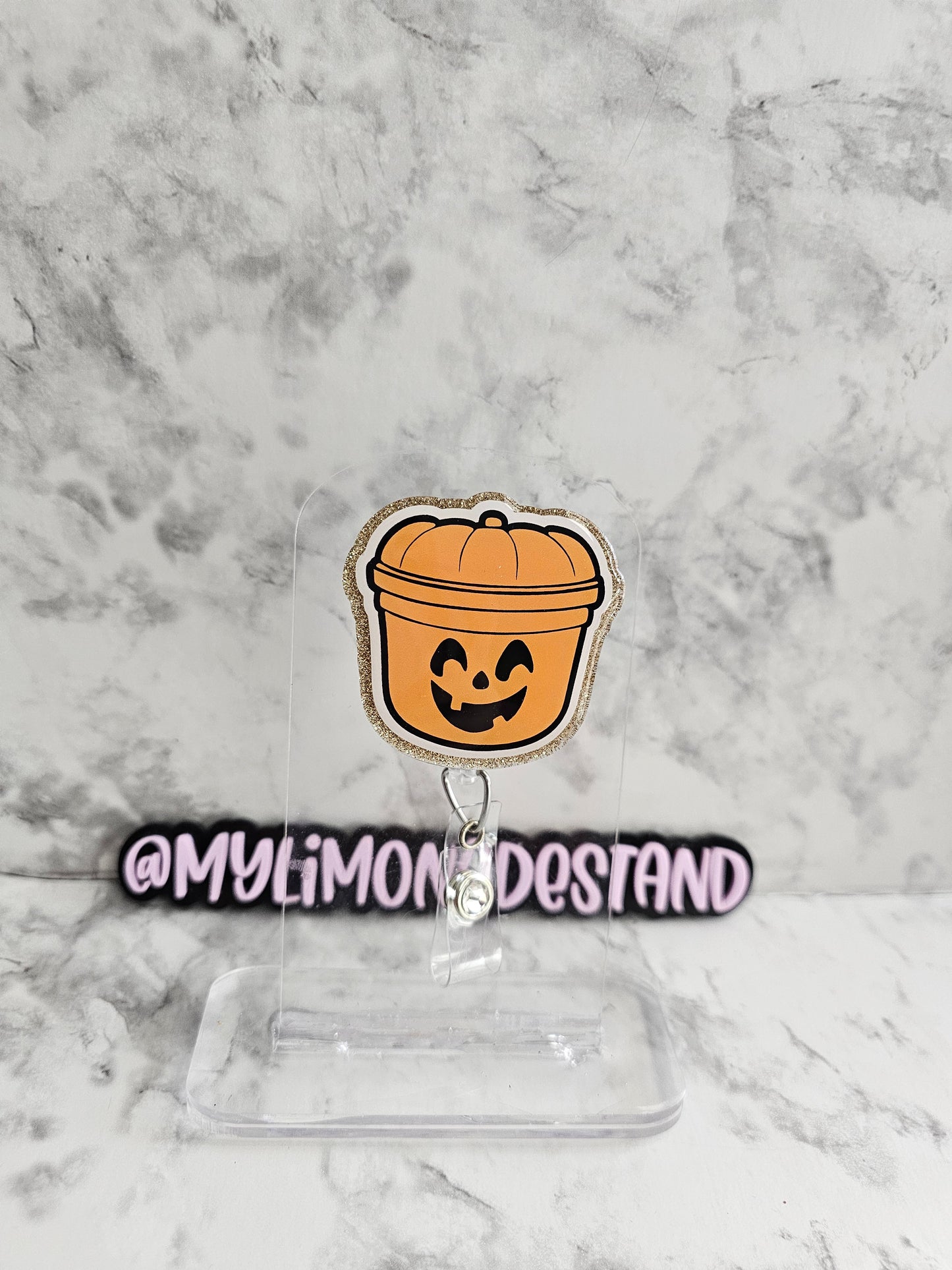 Pumpkin Pail Interchangeable Glitter