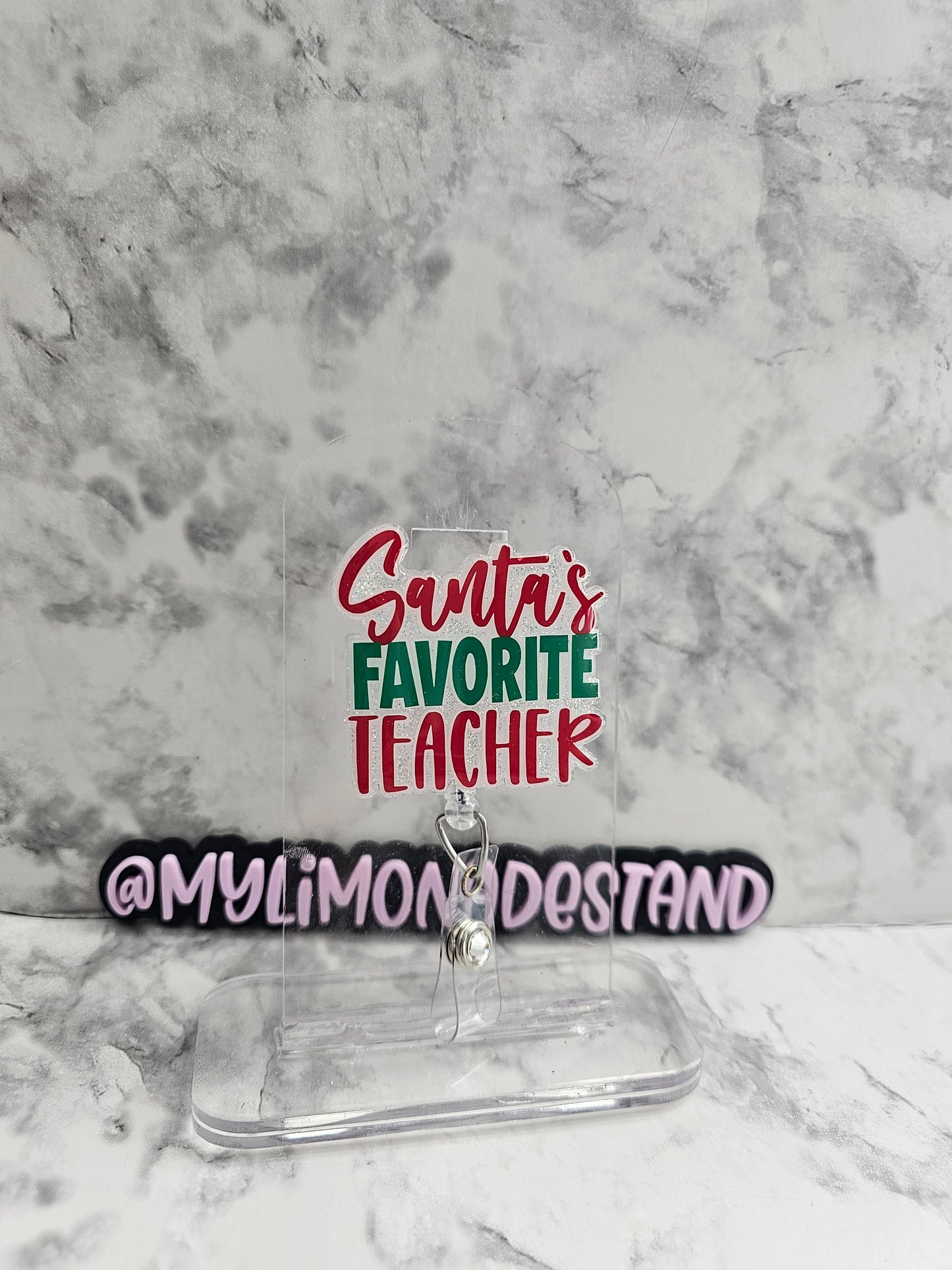 Santa's Favorite Teacher Interchangeable