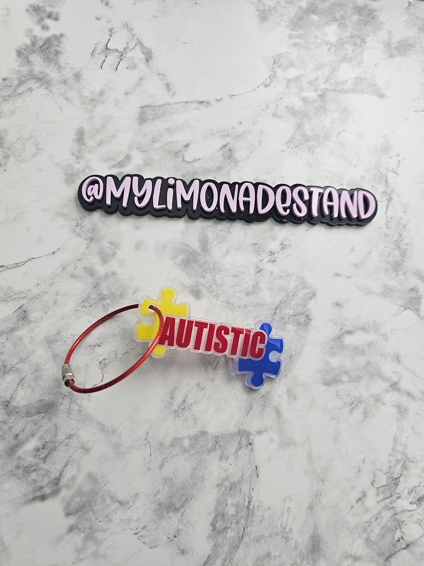 Autistic Backpack Keychain