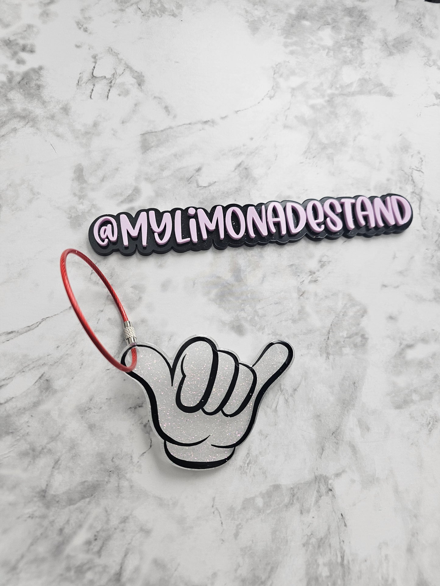 Mouse Hand Backpack Keychain