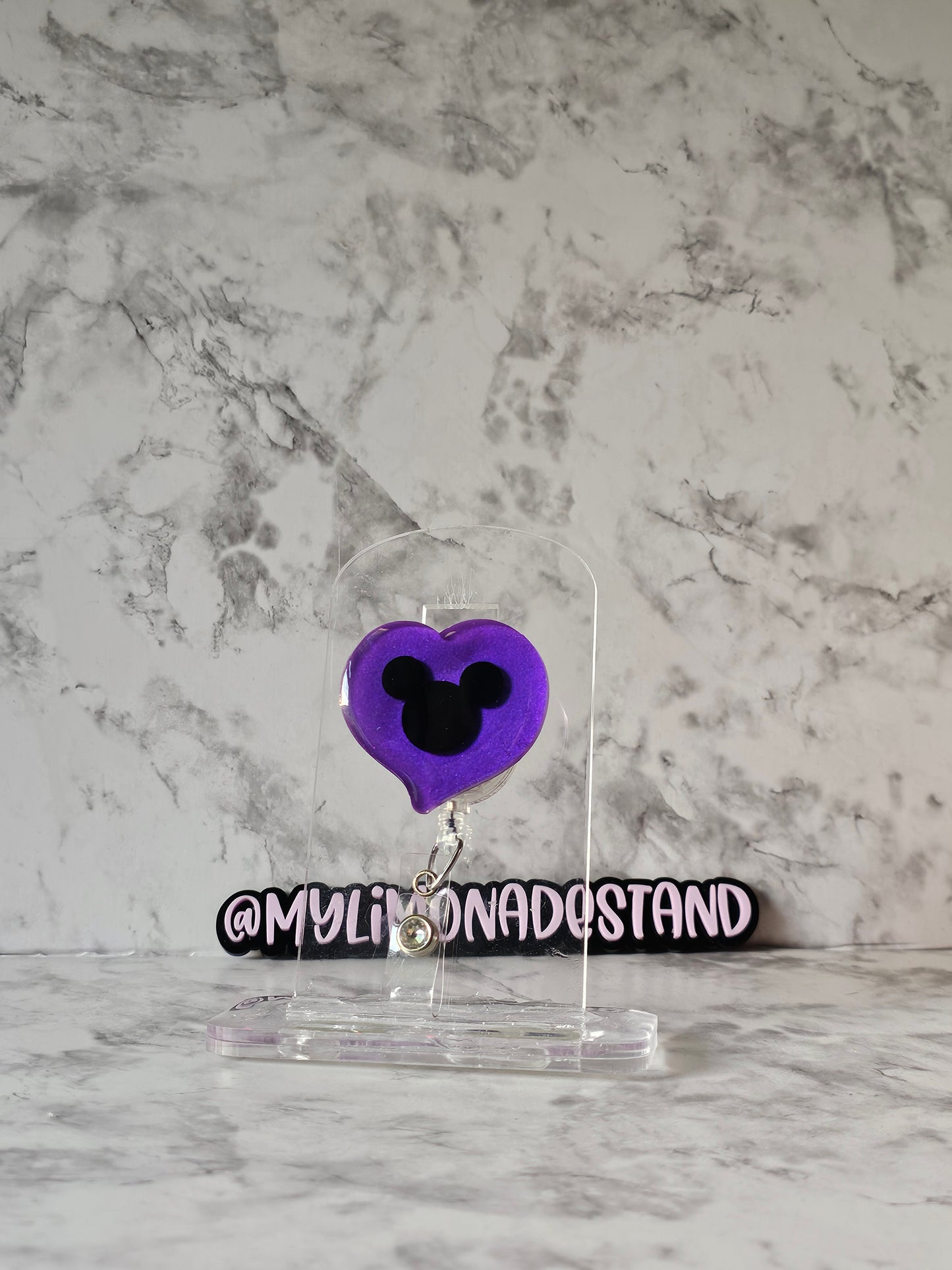 Mouse Heart Purple Interchangeable