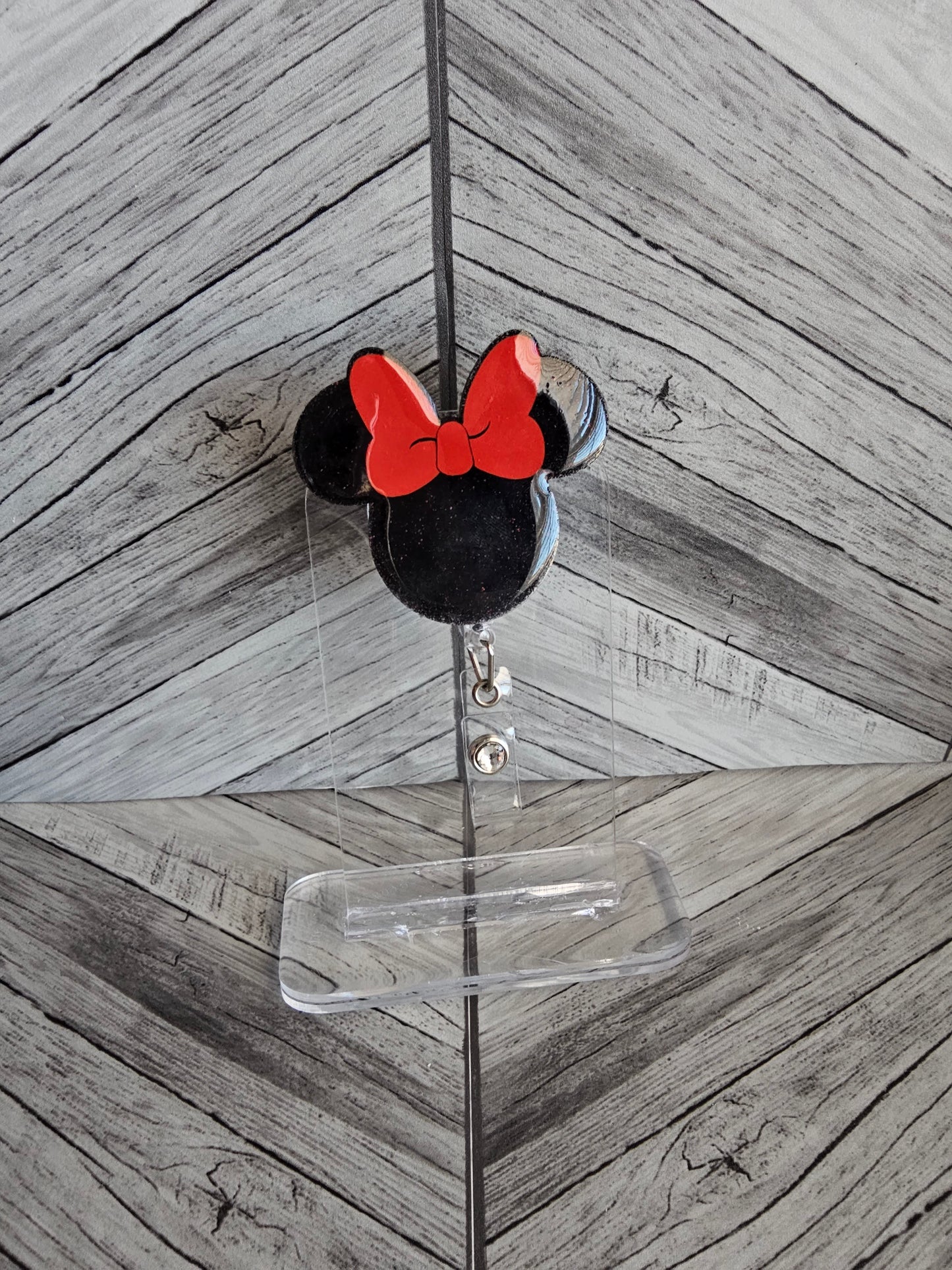 Black Mouse Red Bow Alligator