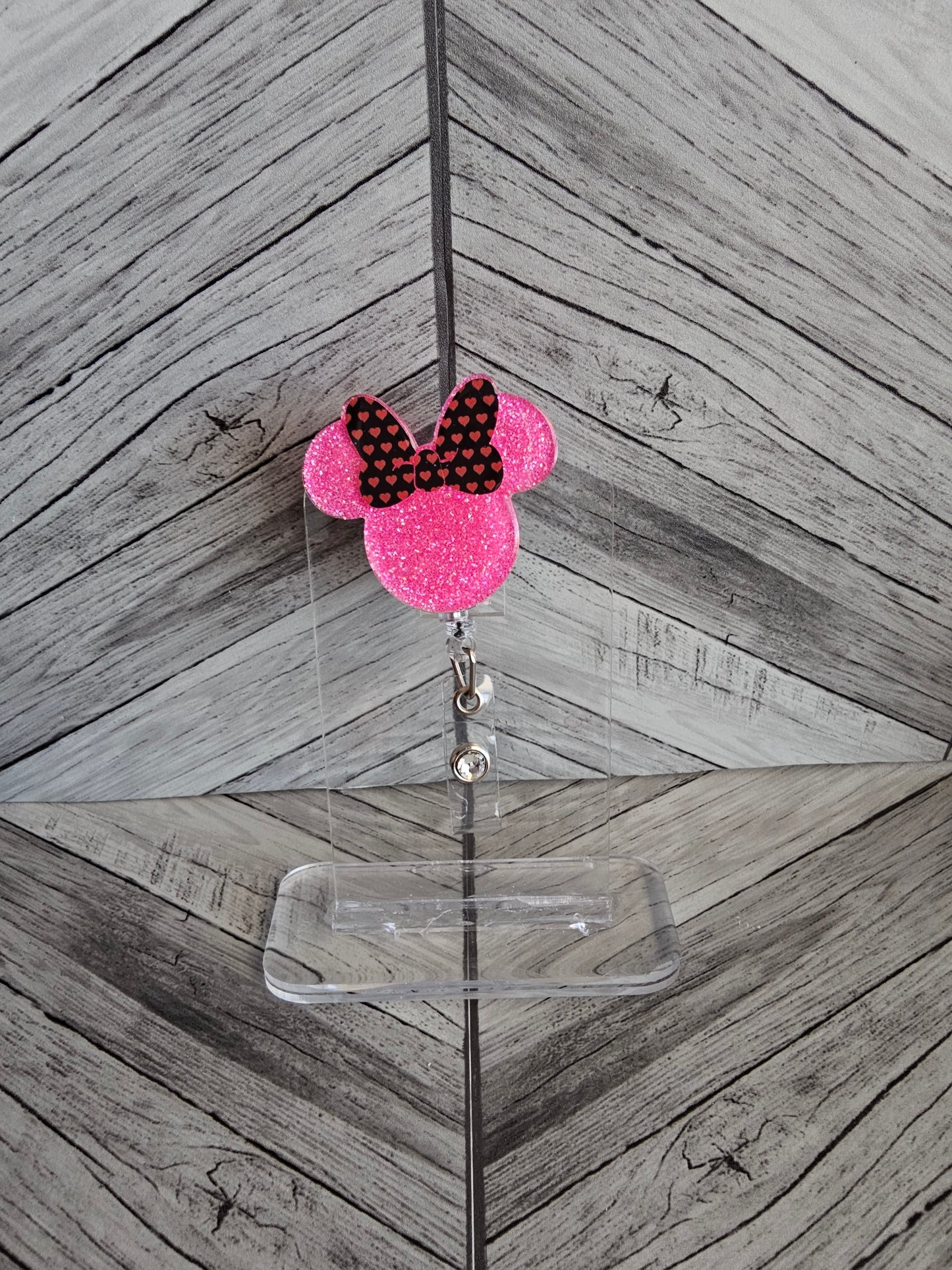 Valentine's Bow Mouse Pink Interchangeable