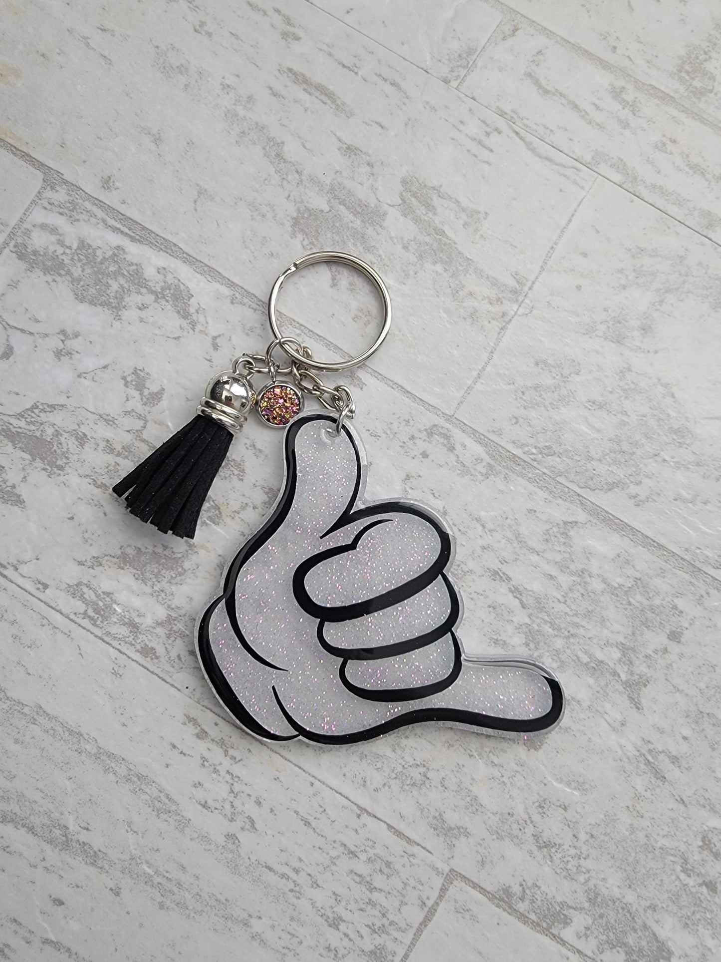 Mouse Hand Hang Loose Keychain