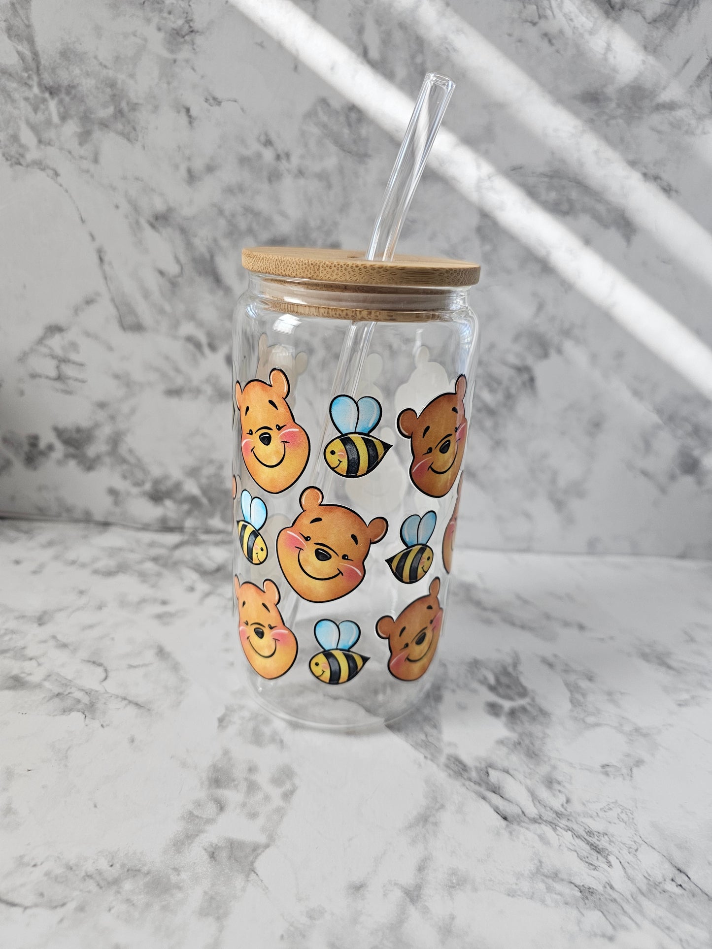 Honey Bear Glass Tumbler