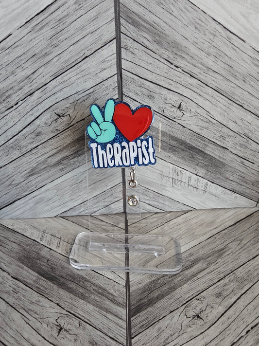 Peace Love Therapist Interchangeable