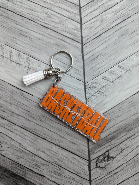 Basketball Mom Keychain