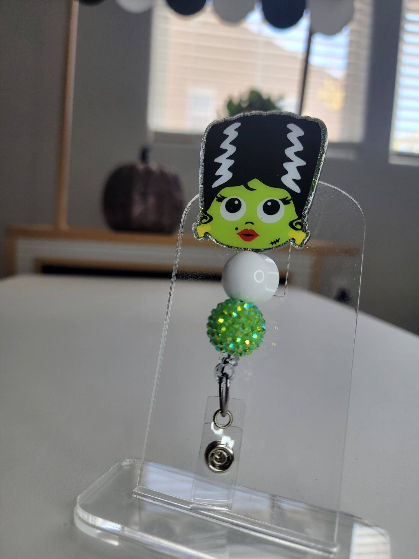 Bride of Frankenstein Belt Clip With Beads