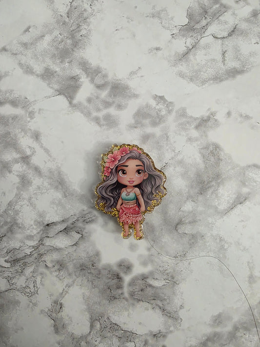 Hawaiian Princess Interchangeable Gold Glitter