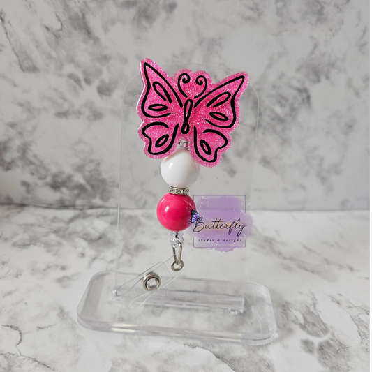 Pink Butterfly Interchangeable